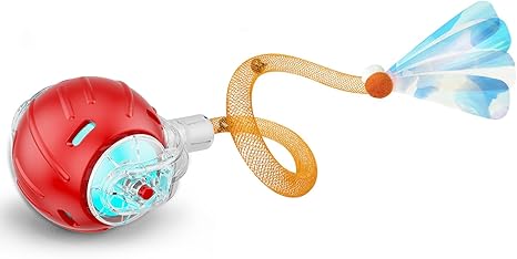 Cat toy ball  with orange handle— WoofyPlus 