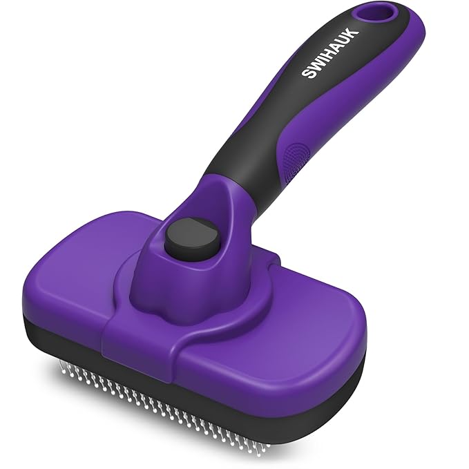 Purple Slicker brush for dogs — Woofy Plus